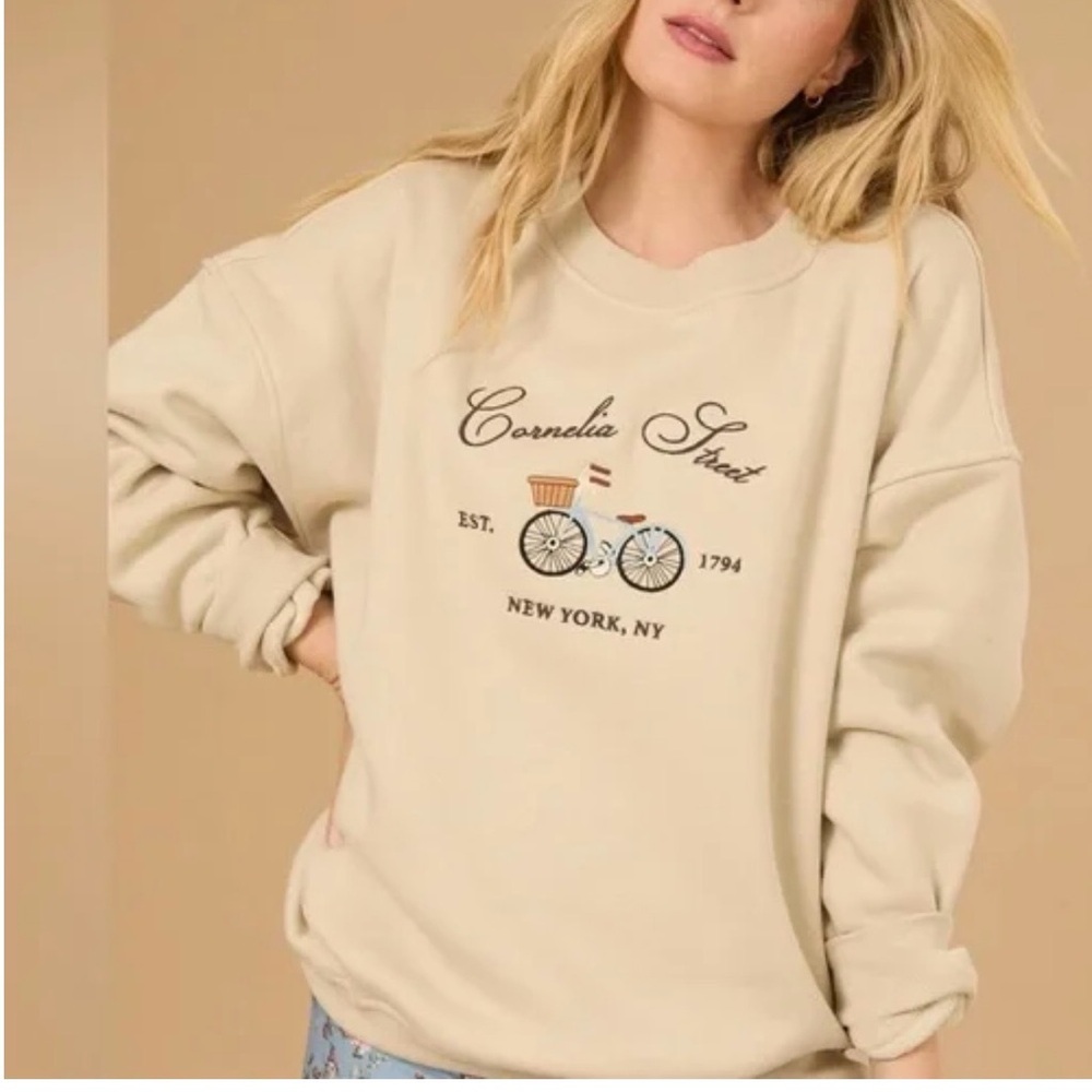 NWOT Heavyweight Crew Neck Sweater Altar’d State Carnelia Street Size Small